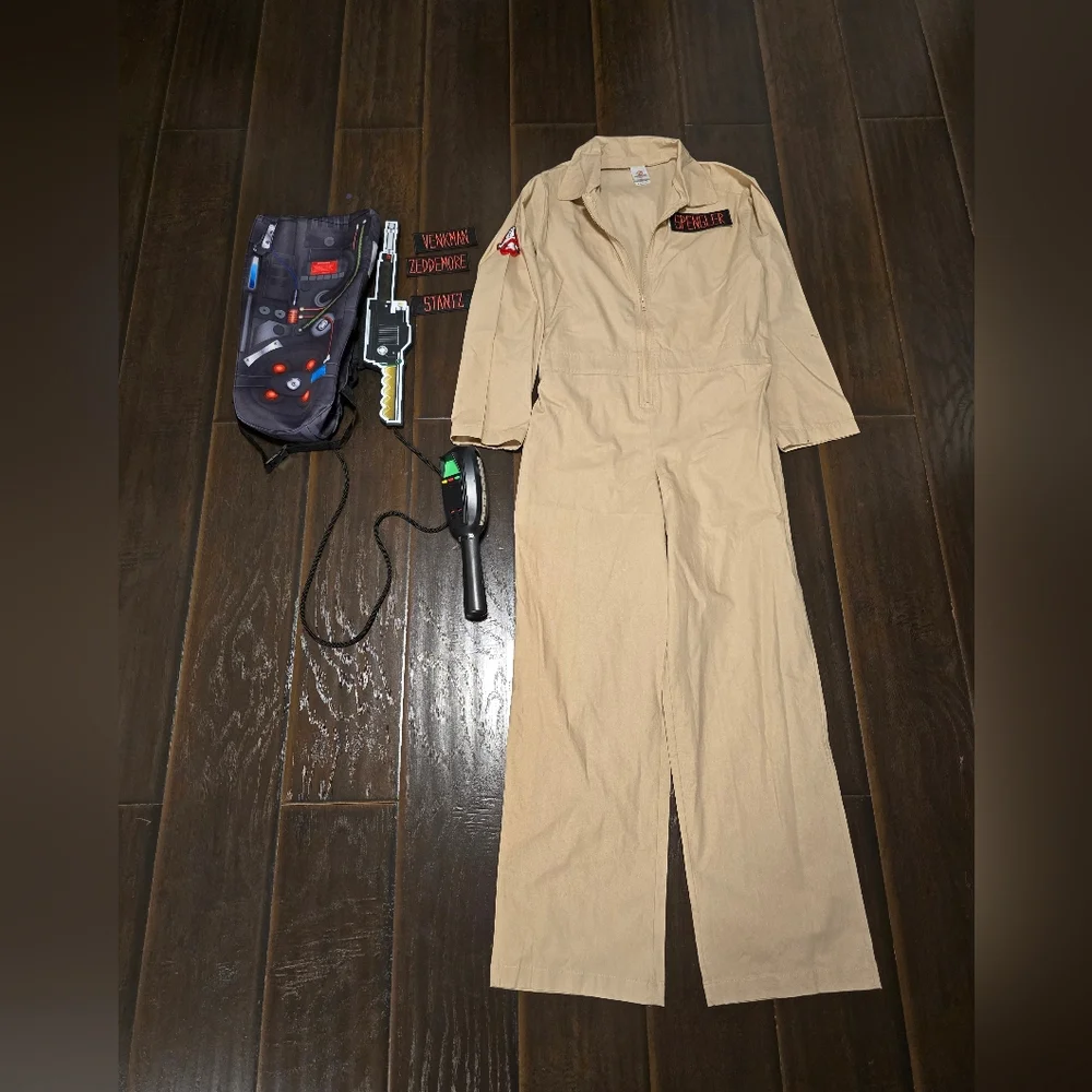 Kids deluxe Ghostbusters costume xl spengler venkman stantz zeddemore backpack